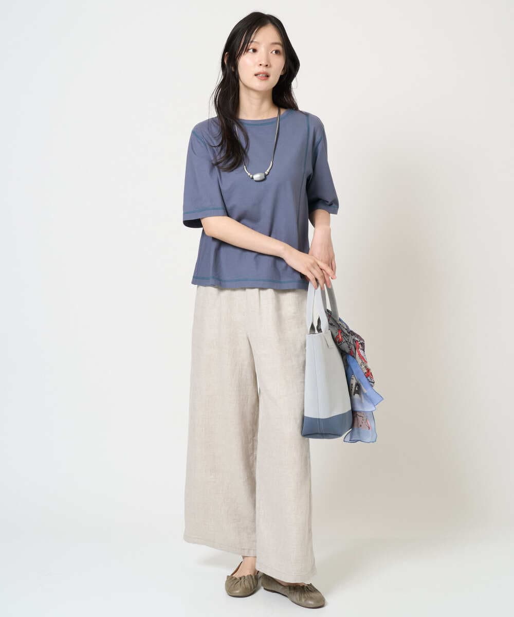 NK2GE41100 GIANNI LO GIUDICE(ジャンニ ロ ジュディチェ) [洗える]グラデーションウッドネックレス シルバー