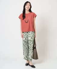 NK2GE42090 GIANNI LO GIUDICE(ジャンニ ロ ジュディチェ) [日本製]ウッド＆ストーンビーズネックレス ピンク