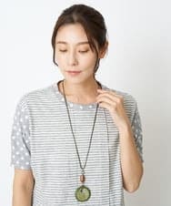 NK2GS05080 GIANNI LO GIUDICE(ジャンニ ロ ジュディチェ) [日本製]シュレックウッドガラスネックレス グリーン