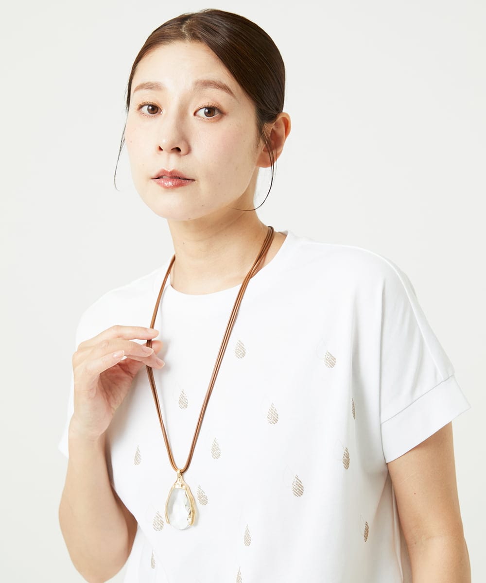 NK2HA01080 GIANNI LO GIUDICE(ジャンニ ロ ジュディチェ) レインドロップレックレス ゴールド