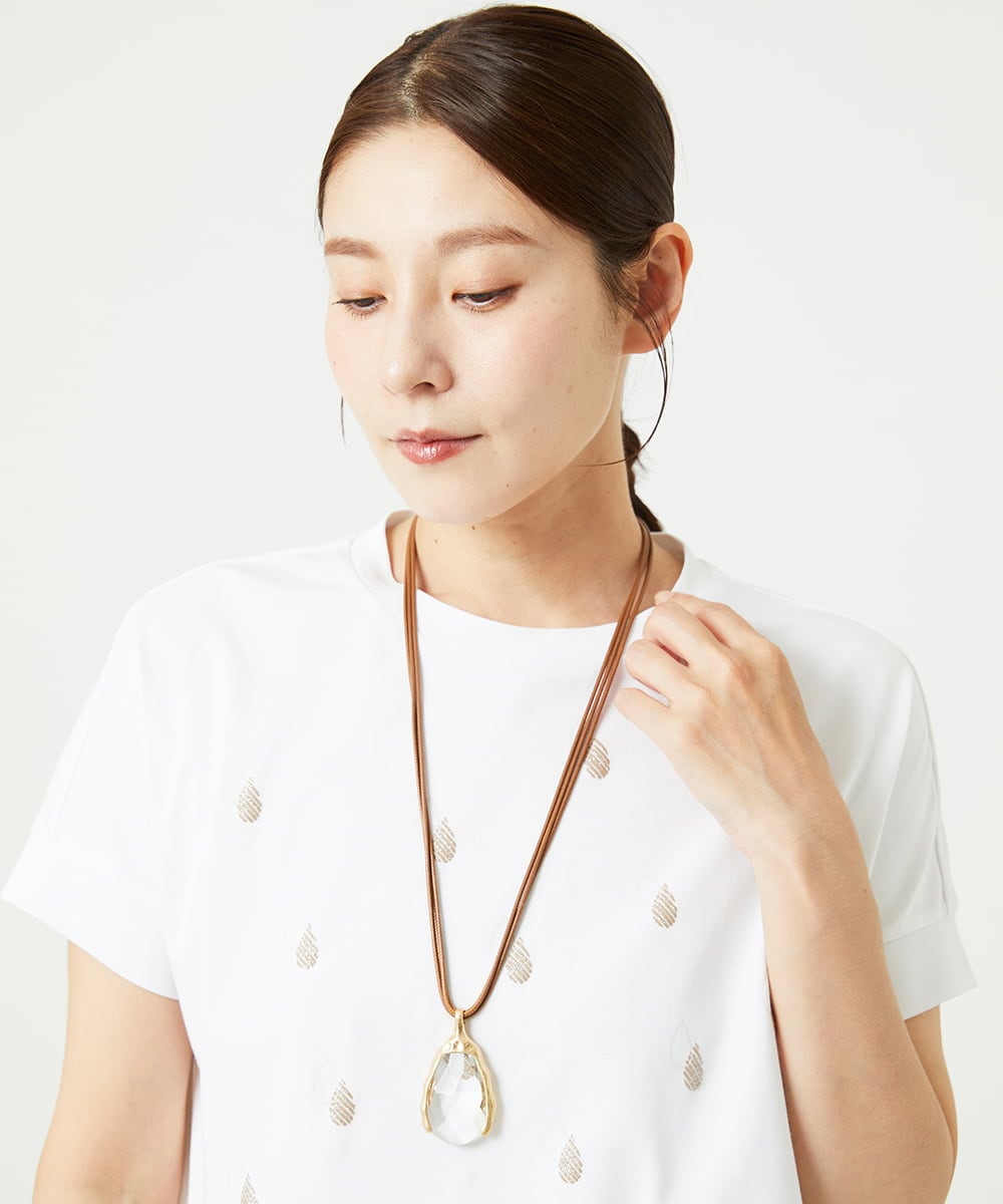 NK2HA01080 GIANNI LO GIUDICE(ジャンニ ロ ジュディチェ) レインドロップレックレス ゴールド
