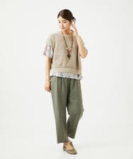 NK2JB01110 GIANNI LO GIUDICE(ジャンニ ロ ジュディチェ) [日本製]ナチュラルビーズネックレス ブラウン