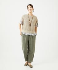 NK2JB01110 GIANNI LO GIUDICE(ジャンニ ロ ジュディチェ) [日本製]ナチュラルビーズネックレス ブラウン