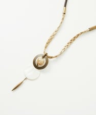 NK2JB02110 GIANNI LO GIUDICE(ジャンニ ロ ジュディチェ) [日本製]サークルリングネックレス ブラウン
