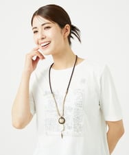 NK2JB02110 GIANNI LO GIUDICE(ジャンニ ロ ジュディチェ) [日本製]サークルリングネックレス ブラウン