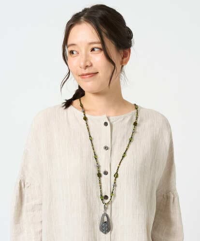 NK2JD01120 GIANNI LO GIUDICE [日本製]ビーズ2連ネックレス