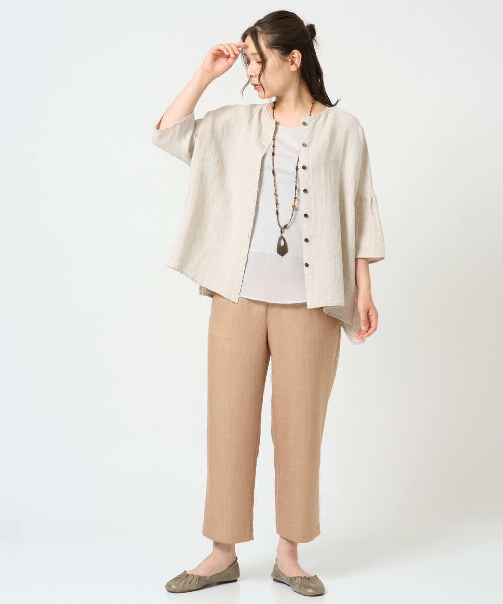 NK2JD01120 GIANNI LO GIUDICE(ジャンニ ロ ジュディチェ) [日本製]ビーズ2連ネックレス カーキ