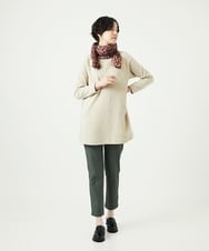 NK3AE11150 GIANNI LO GIUDICE(ジャンニ ロ ジュディチェ) [洗える]モダールカシミヤイタリアプリントストール オレンジ