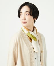 NK3AE15100 GIANNI LO GIUDICE(ジャンニ ロ ジュディチェ) [洗える]カラーブロックストール グリーン