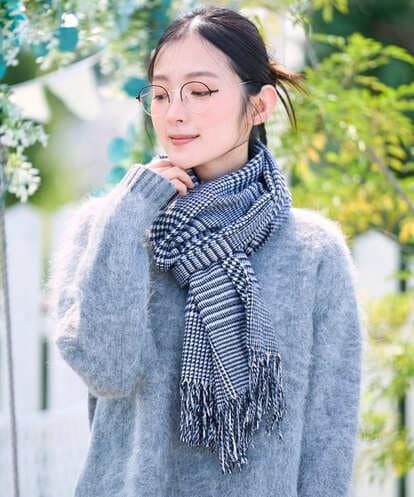 NK3AH41110 GIANNI LO GIUDICE イタリーチェックストール