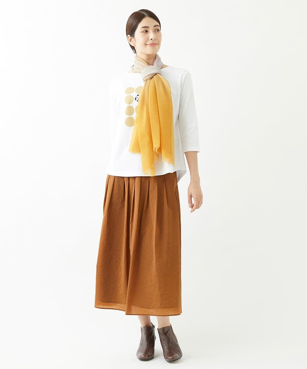 NK3AV09100 GIANNI LO GIUDICE(ジャンニ ロ ジュディチェ) プリーツオンブレストール イエロー