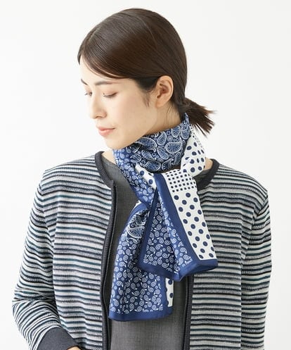 NK3AV11050 GIANNI LO GIUDICE ドットバンダナスカーフ