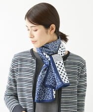 NK3AV11050 GIANNI LO GIUDICE(ジャンニ ロ ジュディチェ) ドットバンダナスカーフ ネイビー