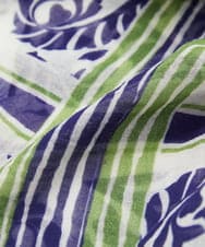 NK3ED01130 GIANNI LO GIUDICE(ジャンニ ロ ジュディチェ) サラサストライプストール グリーン