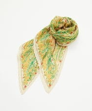 NK3ED02100 GIANNI LO GIUDICE(ジャンニ ロ ジュディチェ) マルチサラサプリーツストール イエロー