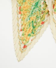 NK3ED02100 GIANNI LO GIUDICE(ジャンニ ロ ジュディチェ) マルチサラサプリーツストール イエロー