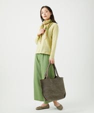 NK3ED02100 GIANNI LO GIUDICE(ジャンニ ロ ジュディチェ) マルチサラサプリーツストール イエロー