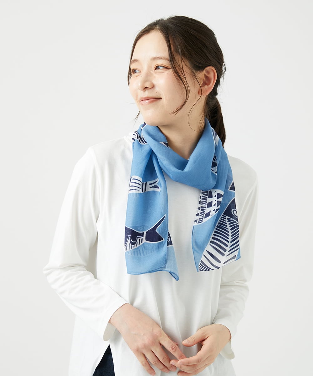 NK3ED04070 GIANNI LO GIUDICE(ジャンニ ロ ジュディチェ) キュプラリヨセルストール ライトブルー