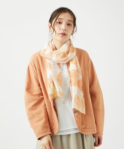 NK3ED05070 GIANNI LO GIUDICE レーヨンシルクドットストール