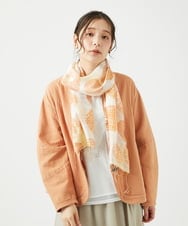 NK3ED05070 GIANNI LO GIUDICE(ジャンニ ロ ジュディチェ) レーヨンシルクドットストール オレンジ