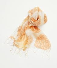 NK3ED05070 GIANNI LO GIUDICE(ジャンニ ロ ジュディチェ) レーヨンシルクドットストール オレンジ