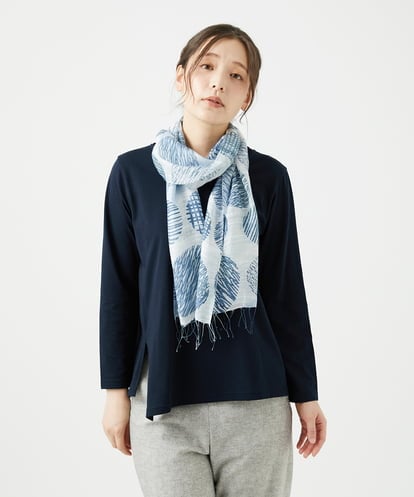 NK3ED05070 GIANNI LO GIUDICE レーヨンシルクドットストール