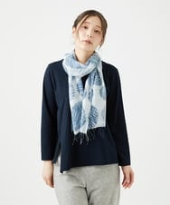 NK3ED05070 GIANNI LO GIUDICE(ジャンニ ロ ジュディチェ) レーヨンシルクドットストール ライトブルー