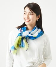NK3GA20130 GIANNI LO GIUDICE(ジャンニ ロ ジュディチェ) イレギュラードットプリントストール ブルー