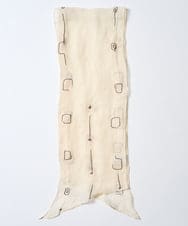 NK3GE46080 GIANNI LO GIUDICE(ジャンニ ロ ジュディチェ) ドットエンブロイダリーストール アイボリー