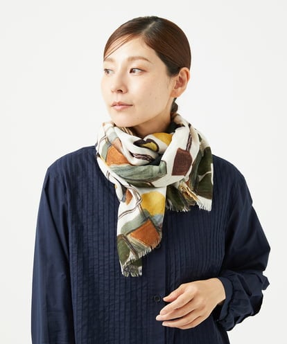 NK3JB03200 GIANNI LO GIUDICE [洗える]グラフィカルストール