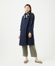 NK3JB05180 GIANNI LO GIUDICE(ジャンニ ロ ジュディチェ) [洗える]ニードルパンチドットストール ブラック