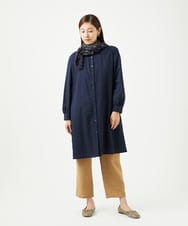 NK3JB06160 GIANNI LO GIUDICE(ジャンニ ロ ジュディチェ) [洗える]スクエアサラサストール カーキ