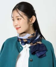 NK3JD06080 GIANNI LO GIUDICE(ジャンニ ロ ジュディチェ) ドットフラワーストール ネイビー