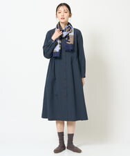 NK3JD06080 GIANNI LO GIUDICE(ジャンニ ロ ジュディチェ) ドットフラワーストール ネイビー