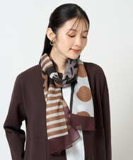 NK3JD06080 GIANNI LO GIUDICE(ジャンニ ロ ジュディチェ) ドットフラワーストール ベージュ