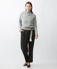 NK4AW01090 GIANNI LO GIUDICE(ジャンニ ロ ジュディチェ) 幾何柄ベルト ブラック