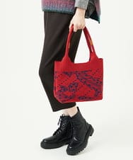 NK5AE11090 GIANNI LO GIUDICE(ジャンニ ロ ジュディチェ) ニットバッグ オレンジ