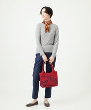 NK5AE11090 GIANNI LO GIUDICE(ジャンニ ロ ジュディチェ) ニットバッグ オレンジ