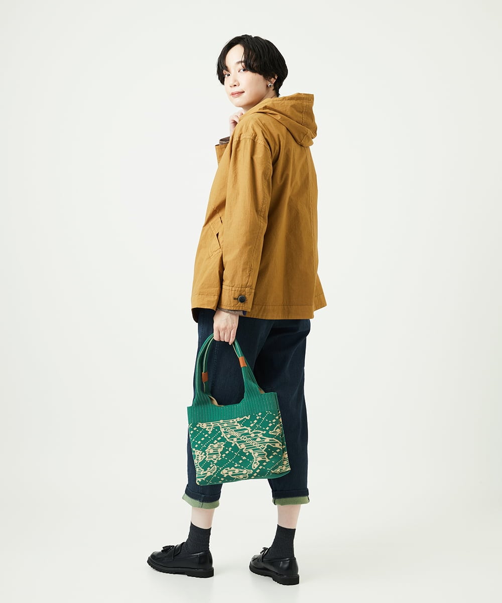 NK5AE11090 GIANNI LO GIUDICE(ジャンニ ロ ジュディチェ) ニットバッグ グリーン