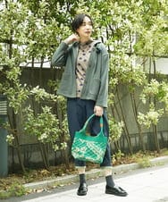 NK5AE11090 GIANNI LO GIUDICE(ジャンニ ロ ジュディチェ) ニットバッグ グリーン