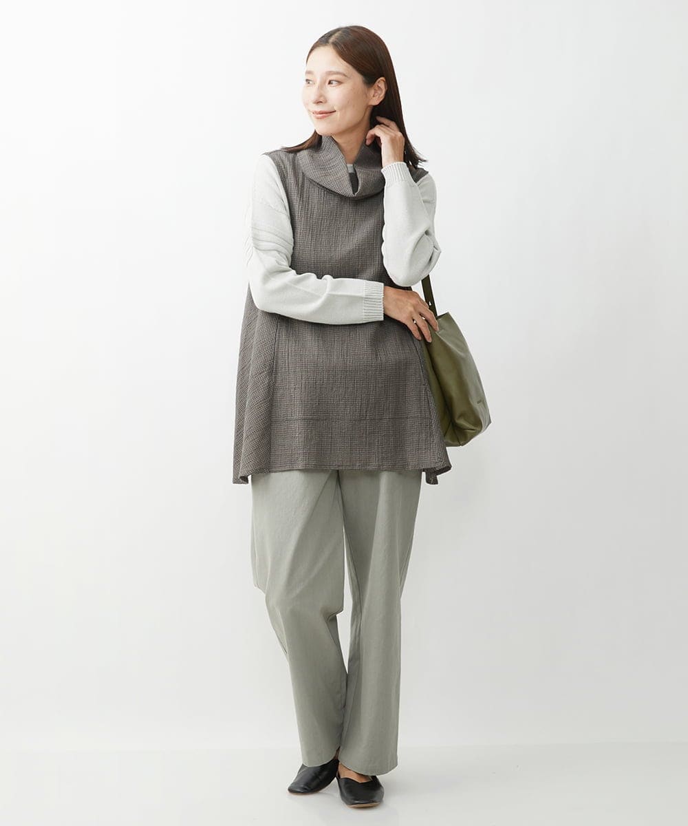 NK5AV01190 GIANNI LO GIUDICE(ジャンニ ロ ジュディチェ) カウバケットバッグ カーキ