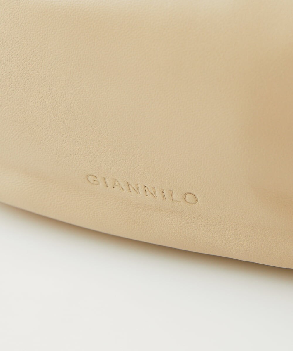 NK5AV02150 GIANNI LO GIUDICE(ジャンニ ロ ジュディチェ) シープハンドルバッグ ベージュ