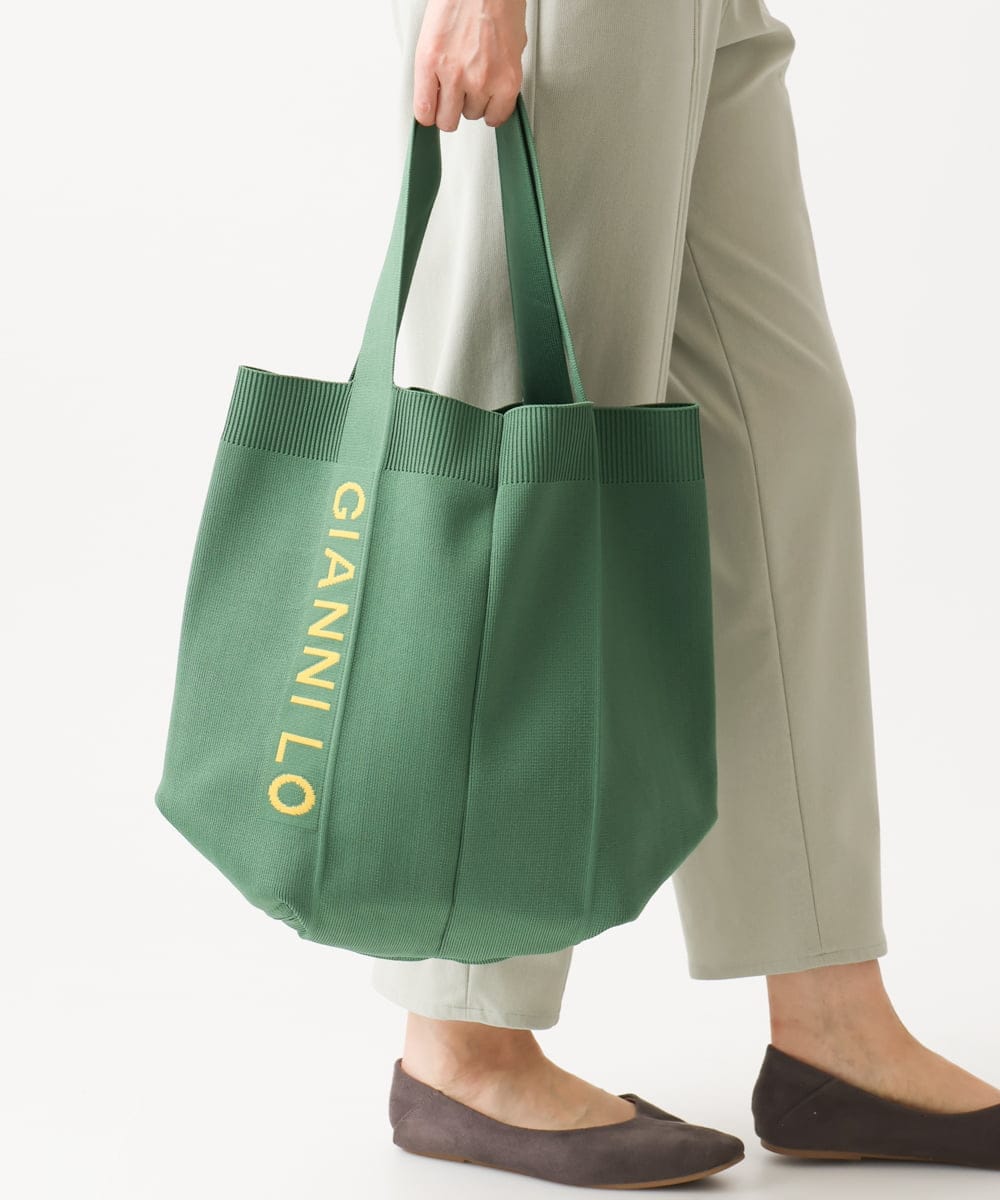 NK5EB03080 GIANNI LO GIUDICE ロゴニットバッグ