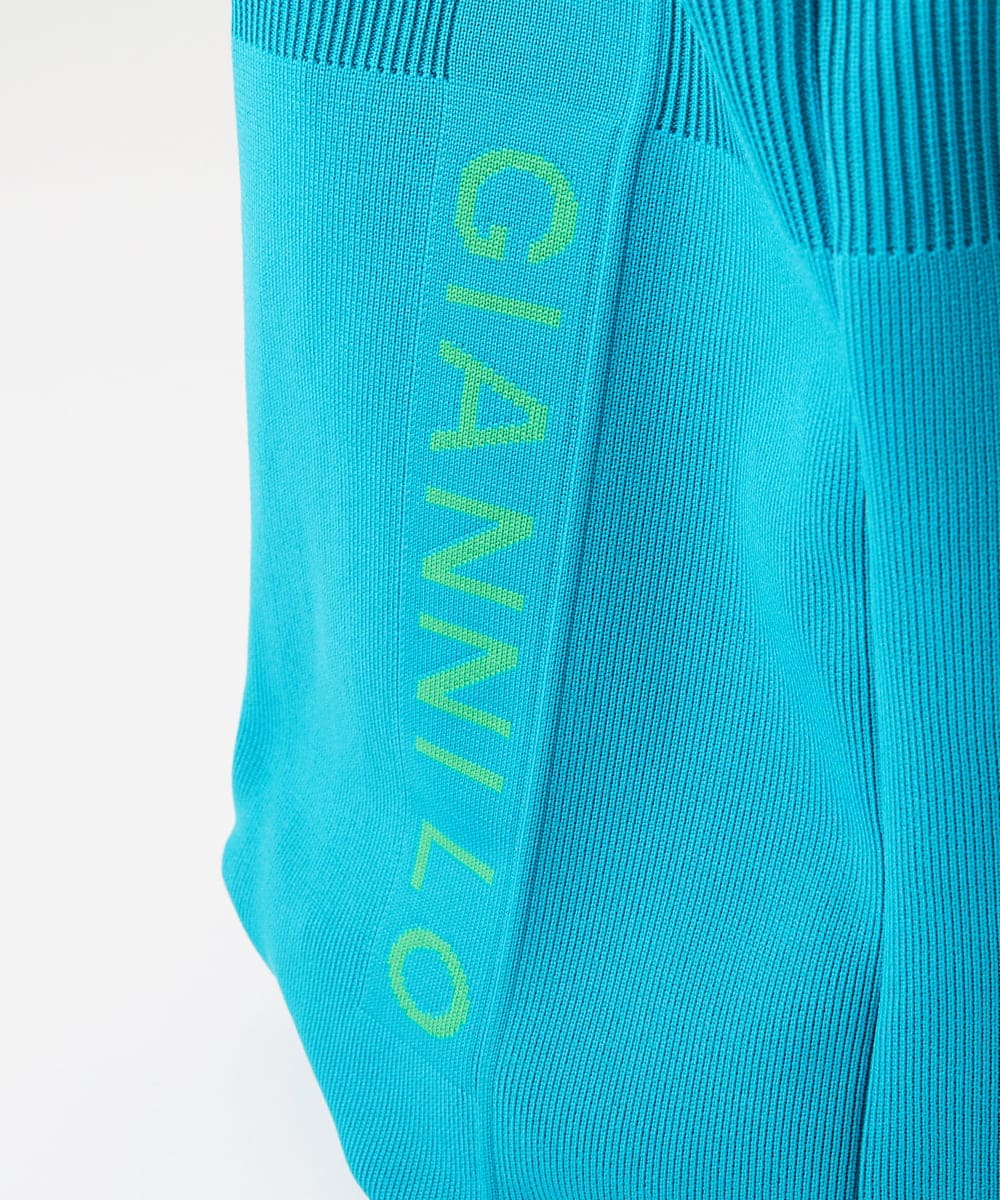 NK5ED03080 GIANNI LO GIUDICE(ジャンニ ロ ジュディチェ) ロゴニットバッグ ブルー