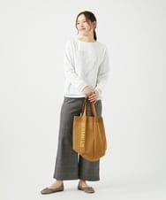 NK5ED03080 GIANNI LO GIUDICE(ジャンニ ロ ジュディチェ) ロゴニットバッグ ベージュ