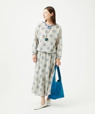 NK5JC04080 GIANNI LO GIUDICE(ジャンニ ロ ジュディチェ) ニットプレーティングバッグ ブルー