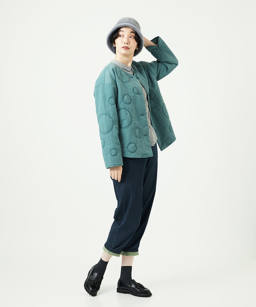 NK7AE10160 GIANNI LO GIUDICE(ジャンニ ロ ジュディチェ) グラデシャギークロッシェハット ライトグレー