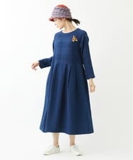 NK7AV01200 GIANNI LO GIUDICE(ジャンニ ロ ジュディチェ) ブークレーチェック柄イタリアハット オレンジ
