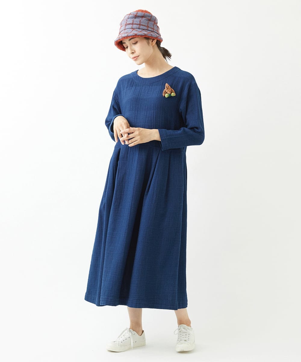 NK7AV01200 GIANNI LO GIUDICE(ジャンニ ロ ジュディチェ) ブークレーチェック柄イタリアハット オレンジ