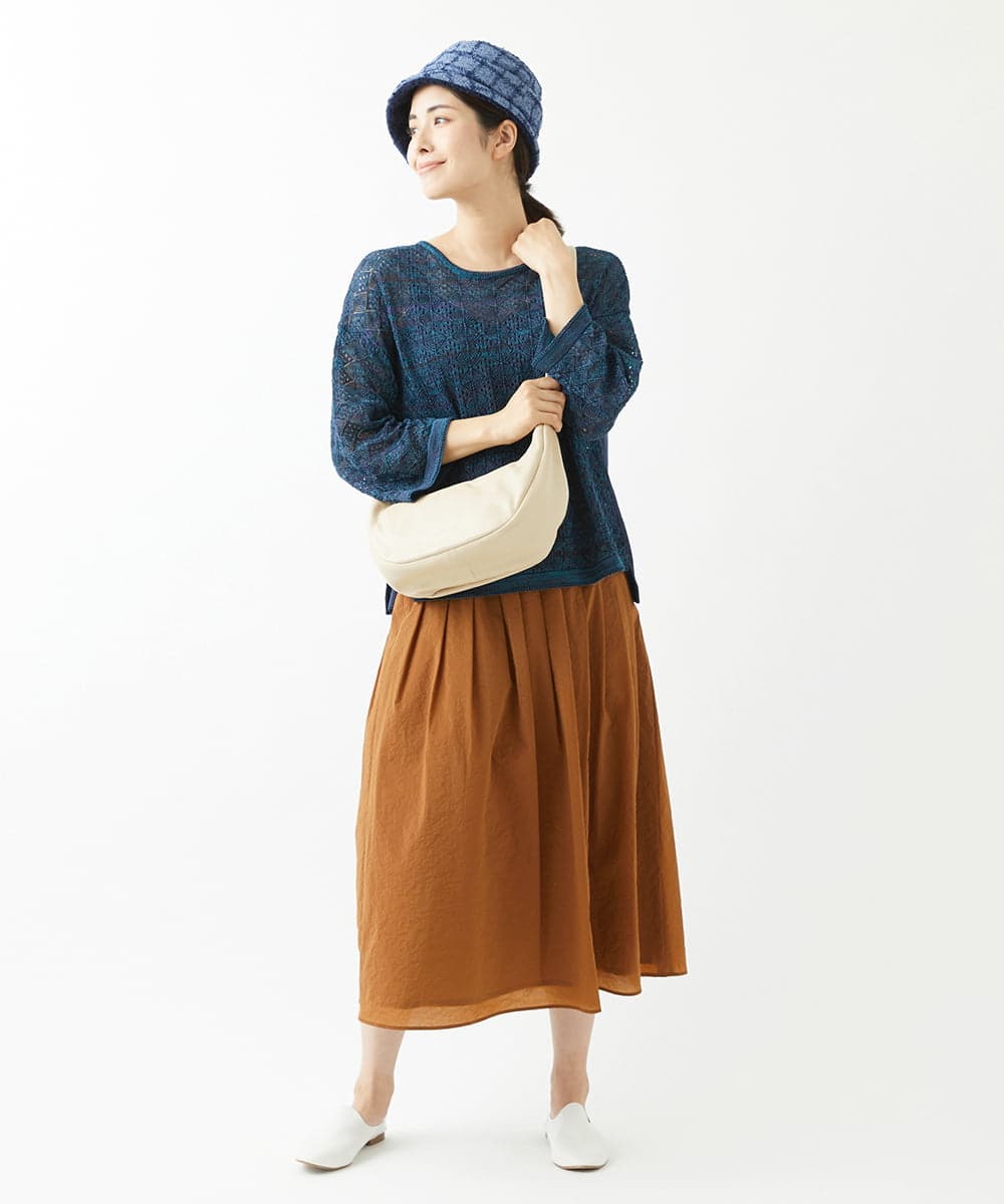 NK7AV01200 GIANNI LO GIUDICE(ジャンニ ロ ジュディチェ) ブークレーチェック柄イタリアハット ネイビー